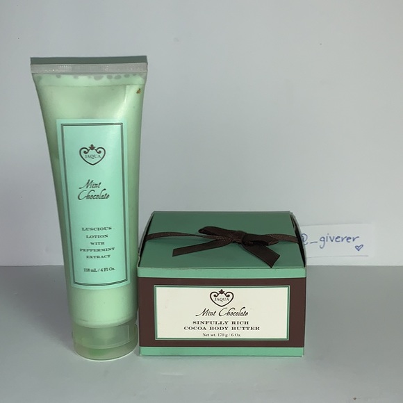 Jaqua Bath & Body Mint Chocolate Cocoa Body Butter Lotion Jaqua